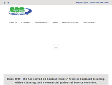 Tablet Screenshot of essclean.com